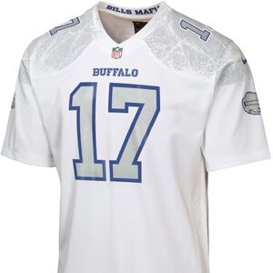 Youth Buffalo Bills Josh Allen Nike White 2025 Rivalries Collection Game Jersey